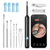 Ear Cleaner with Camera Set HD Ear Sticks Otoscope USB Charging Endoscope Wax Removal Tool Earpick Ear Cleaning Set Health Care 1