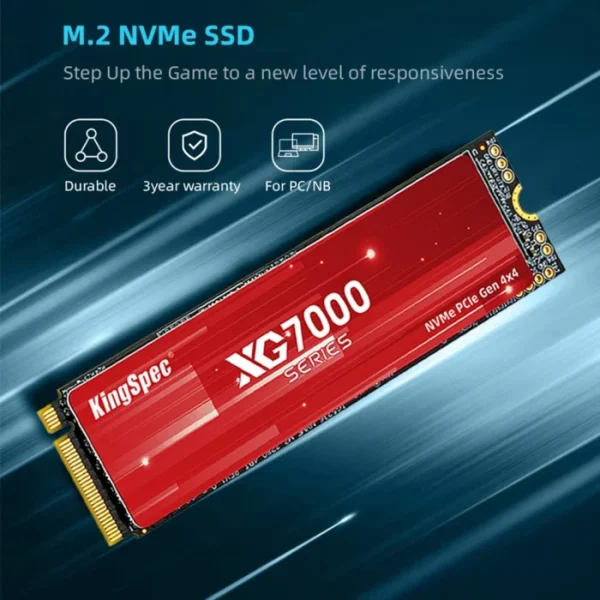 KingSpec SSD M2 NVMe 512g 1TB 2TB 4TB Ssd M.2 2280 PCIe 4.0 SD Nmve Gen4 Hard Disk Drives Internal NVMe Drive for PS5 2