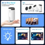 Magcubic Projector HY300 Pro 4K Android 11 Dual Wifi6 260ANSI Allwinner H713 BT5.0 1080P 1280*720P Home Cinema Outdoor Projetor 2