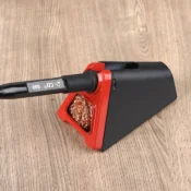 JCD 820 Aluminum Alloy Electric Soldering Iron Stand Holder with Welding Cleaning Copper Ball High Temperature Safety 2