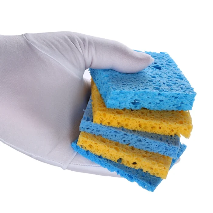 10Pcs/lot Yellow/Blue Soldering Iron Tip Cleaning Sponge for BGA Soldering Station Solder Tip Welding Head Cleaner Tools 1 10Pcs/lot Yellow/Blue Soldering Iron Tip Cleaning Sponge for BGA Soldering Station Solder Tip Welding Head Cleaner Tools 1