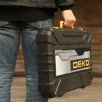 DEKO 100kpl Socket Wrench Hand Tool Set for Auto Repair with Measure Tape Driver Screwdriver Combination Tool Box edc Home DIY 6