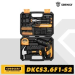 DEKO DKCS3.6O1 3.6V Keyless Chuck Portable Electric Screwdriver for Home DIY Lataus Akku Cordless Woodworking Tools 1