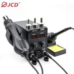 JCD 8586D Soldering Station 2 IN 1 750W Hot Air Gun LCD Dual Digital Display Electric Soldering Iron SMD Welding Rework Station 6