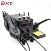 JCD 8586D Soldering Station 2 IN 1 750W Hot Air Gun LCD Dual Digital Display Electric Soldering Iron SMD Welding Rework Station 6