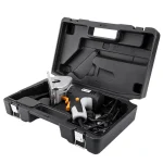 DEKO Mini Circular Saw Handle Power Tools, 4 Blades, BMC BOX Electric Saw with Personal Safety and Electrical Safety System 5