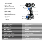 DEKO 20V DKBW20XL01 MAX Cordless Brushless Wrench 350N.m High Torque Electric Impact Wrench DIY Power Tools 3