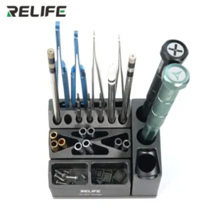 RELIFE RL-001F Combined Storage Box Aluminum Alloy Mobile Phone Repair Tweezers Screwdriver Screw Parts Multifunctional Storage 2