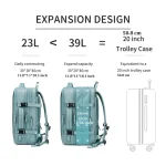 Travel Backpack For Men Expanded 39L hiking Business Laptop Backpack For Women USB charging 17 inch waterproof school Backpack 2