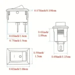 Veneen kaksiasentoinen vipukytkin 250V 6A - Image 6