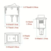 Veneen kaksiasentoinen vipukytkin 250V 6A - Image 6