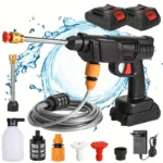 1000W Cordless High Pressure Cleaner Washer Spray Water Gun Car Wash Pressure Water Cleaning Machine Tool for Makita 18V Battery 1