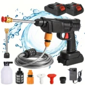 1000W Cordless High Pressure Cleaner Washer Spray Water Gun Car Wash Pressure Water Cleaning Machine Tool for Makita 18V Battery 1