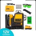 12-linjainen itsevaaittava 3D-vihreälasertasosetti