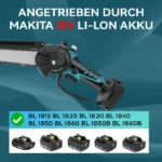 8-Inch 18V Brushless Electric Chain Saw Cordless Woodworking Handheld baking Tool For triming Garden Saw 3