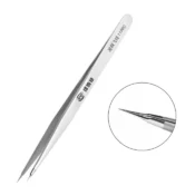High Precision Tweezers Stainless Steel Straight Tip Fingerprint Fly Wire Tweezer for Mobile Phone Repair Tools 1