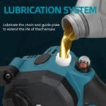 8-Inch 18V Brushless Electric Chain Saw Cordless Woodworking Handheld baking Tool For triming Garden Saw 6