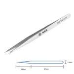 High Precision Tweezers Stainless Steel Straight Tip Fingerprint Fly Wire Tweezer for Mobile Phone Repair Tools 3