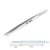 High Precision Tweezers Stainless Steel Straight Tip Fingerprint Fly Wire Tweezer for Mobile Phone Repair Tools 3