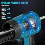 Electric Caulking Gun for Makita 18V Battery 4 Gears Speed Adjustable Cement Glass Adhesive Glue Seal Sealant Tool 6