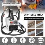2 in 1 MIG MMA Welders CO2 gas-shieled and Manual Welding multipurification IGBT Direct course invert Welders Welding Machine 4