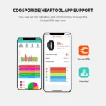 COOSPO HW9 Armband Heart Rate Monitor with HR Zones/Calories HRM Sensor for Fitness Cycling BLE5.0 ANT+ for Peloton,Zwift,Wahoo 3