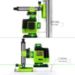 Clubiona 4D 16 lines Professional German Core Floor Ceiling Remote Control Green Line Laser Level with 5000mahs Li-Ion Battery 3
