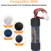 3500mAh Rechargeable Replacement Battery for Harman Kardon Onyx Studio 1/2/3/4 Wireless Bluetooth Speaker, HK Onyx Battery 2