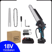 18V harjaton sähköinen ketjusaha puutarhaan