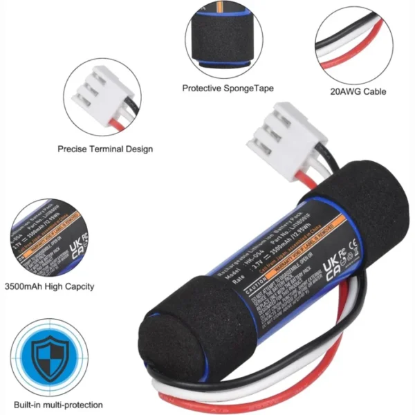 3500mAh Rechargeable Replacement Battery for Harman Kardon Onyx Studio 1/2/3/4 Wireless Bluetooth Speaker, HK Onyx Battery 4