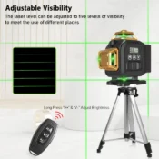 Clubiona 16-Line 4D Green Laser Level with 360° Rotation, High-Precision Vertical and Horizontal Lines for Decoration. 3