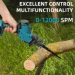 3600w 12000spm Brushless Reciprocating Saw Cordless Wood Chain Saw Metal Cutting Saw Power Tools For Makita 18V Battery 2