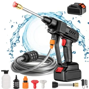Portable Cordless 48V High Pressure Car Wash Gun Foam producer Water Gun 1
