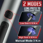 75 in 1 Precision Electric Screwdriver Set with 71 Magnetic Phillips Torx Bits 3 LED Lights Multifunctional Power Repair Tool 3