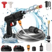 Wireless High Pressure Car Wash Washer Gun Cordless Generator Electric Spray Cleaner Car Washing Machine For Makita 21V Battery 1