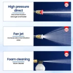 1000W Cordless High Pressure Cleaner Washer Spray Water Gun Car Wash Pressure Water Cleaning Machine Tool for Makita 18V Battery 3