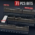 75 in 1 Precision Electric Screwdriver Set with 71 Magnetic Phillips Torx Bits 3 LED Lights Multifunctional Power Repair Tool 6