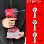 Brushless Impac Wrench 500N.m Electric Driver Cordless Screwdriver Power Tools for Milwaukee 18V Battery Drill Service Tool 4