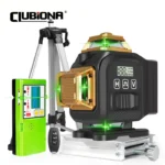 Clubiona 16-Line 4D Green Laser Level with 360° Rotation, High-Precision Vertical and Horizontal Lines for Decoration. 1