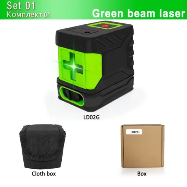 CLUBIONA European warehouse clearance 2 Lines Laser Level Self Leveling With Level accessories 12