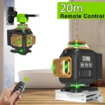 Clubiona 16-Line 4D Green Laser Level with 360° Rotation, High-Precision Vertical and Horizontal Lines for Decoration. 4