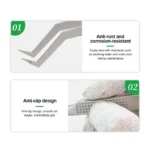 RELIFE ST-20L Precision High Hardness Tweezers Chip Tinning Positioning Tweezers for Smartphone Motherboard CPU IC Repair Tools 6