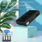 DC 18W 5V/9V/12V 1A USB 5V 2A Large Capacity Multipurpose Mini Portable 10400mAh UPS Backup Power Adapter for WiFi Router 2