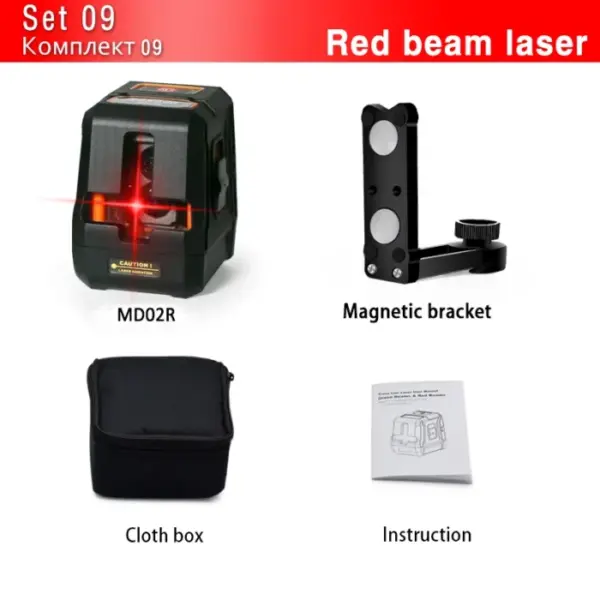CLUBIONA European warehouse clearance 2 Lines Laser Level Self Leveling With Level accessories 10