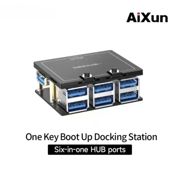Aixun One Key Boot Up Docking StationSix-in-one HUB Ports For P2408/P2408S Expansion Port 2
