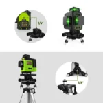 CLUBIONA Lines laser level Metal Base 360 Rotation Adjustment Bracket for 1/4- or 5/8-inch interface laser Measure Tool 4