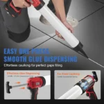 4 Speeds Cordless Electric gland Gun Glass Glass Caulking Doors and Windows Electric Sewing Glass Tool for Makita 18V Battery 5