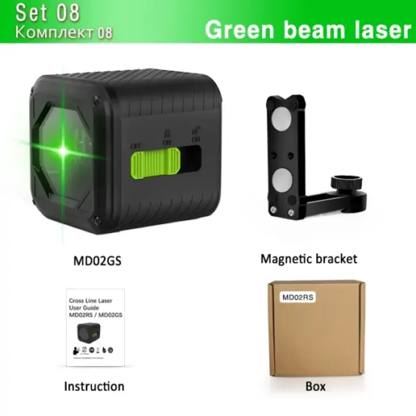 CLUBIONA European warehouse clearance 2 Lines Laser Level Self Leveling With Level accessories 11