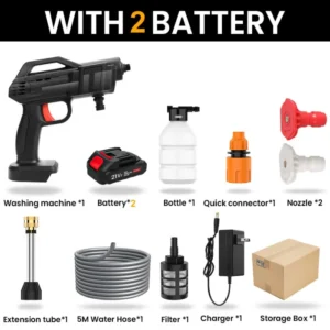 1500W Cordless High Pressure clean Wash Spray Water Gun Car Wash Pressure Water washing Machine For Makita 18V Battery 7