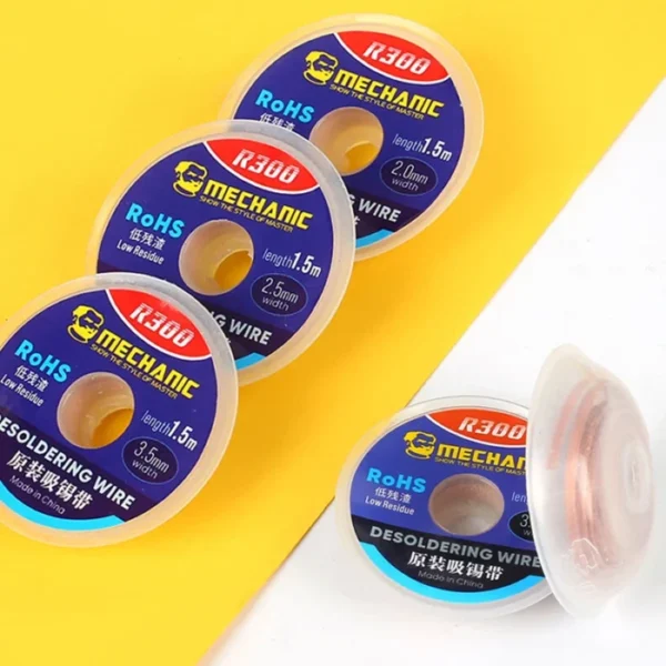 10pcs/lot MECHANIC Solder Wick Remover Desoldering Wire 1.0/1.5/2.0/2.5/3.0/3.5/4.0mm Desoldering Braid BGA Soldering Tools 2